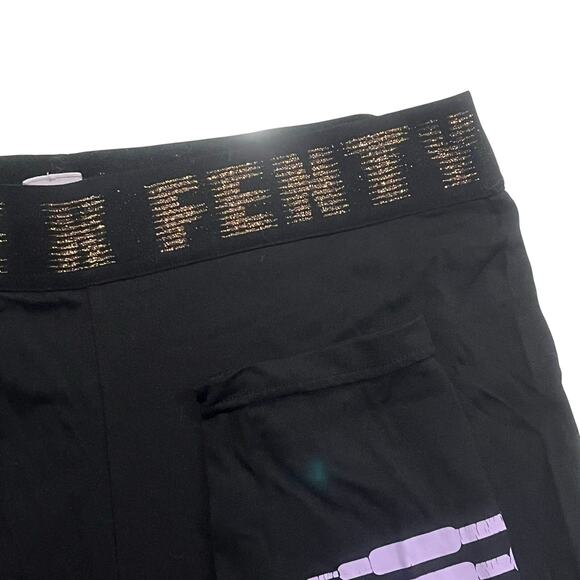 Fenty x Savage Medium Forever Savage Jersey Legging Black Lavender Metallic Pant - Picture 1 of 6